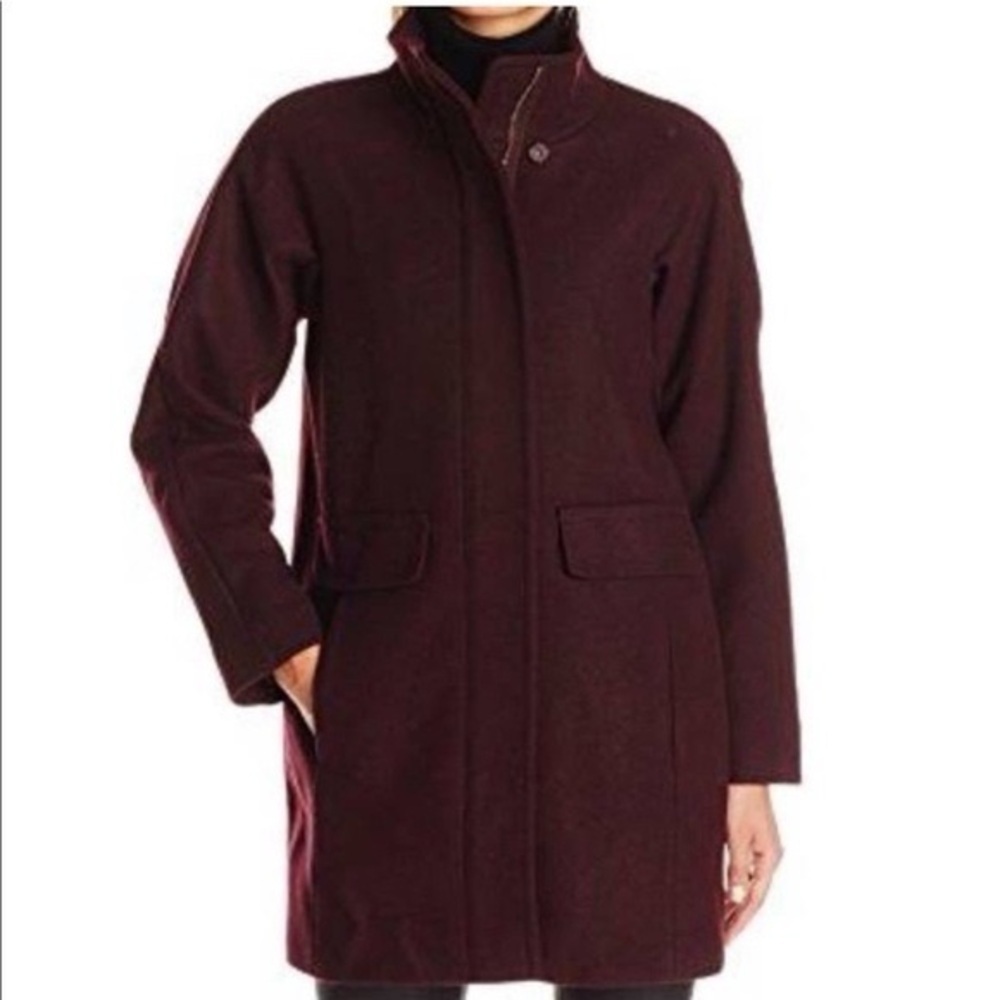 Vince Camuto Dark Red Trench Coat - Picture 1 of 16